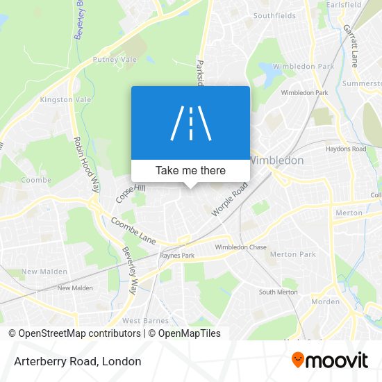 Arterberry Road map