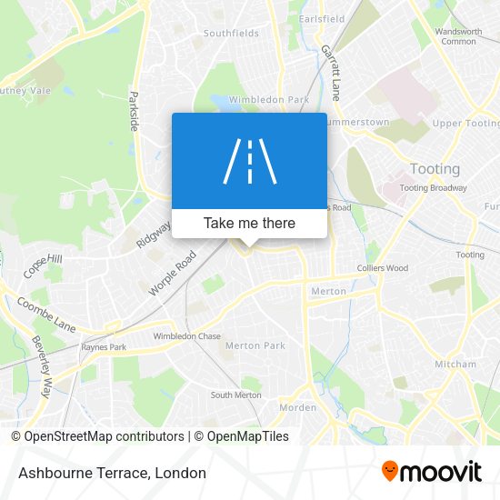 Ashbourne Terrace map