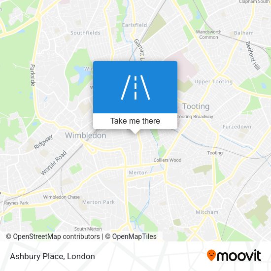 Ashbury Place map