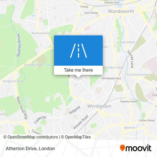 Atherton Drive map