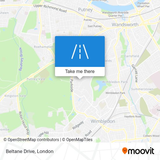 Beltane Drive map
