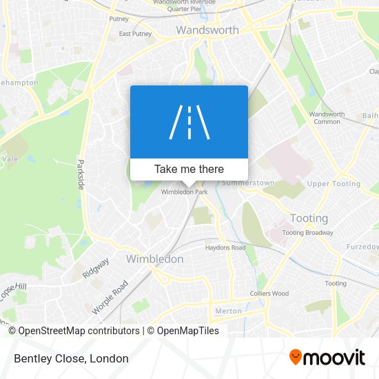 Bentley Close map