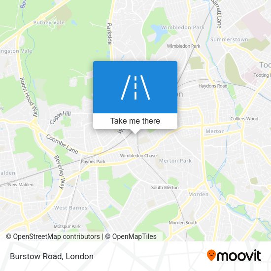 Burstow Road map