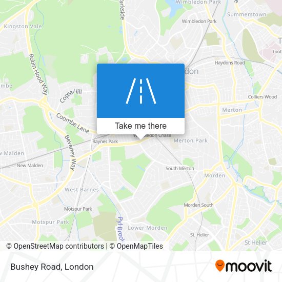 Bushey Road map
