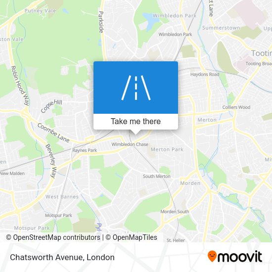 Chatsworth Avenue map