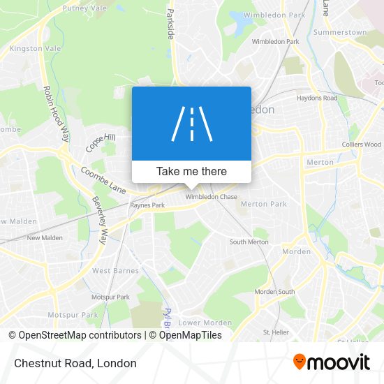 Chestnut Road map
