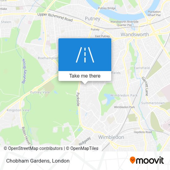Chobham Gardens map