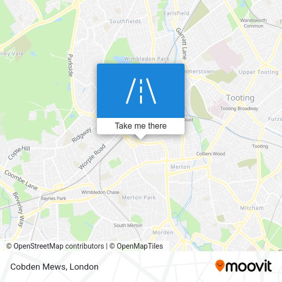 Cobden Mews map