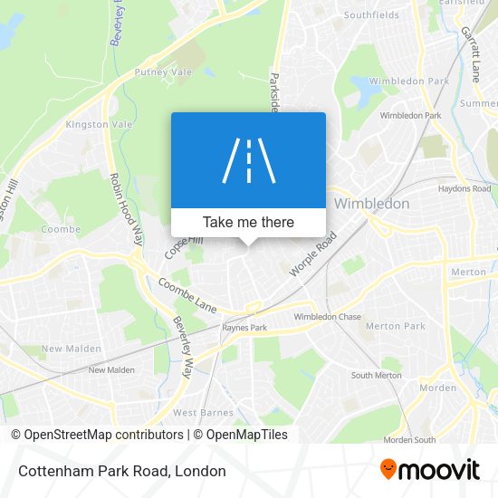 Cottenham Park Road map
