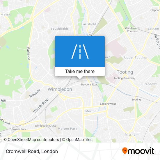 Cromwell Road map