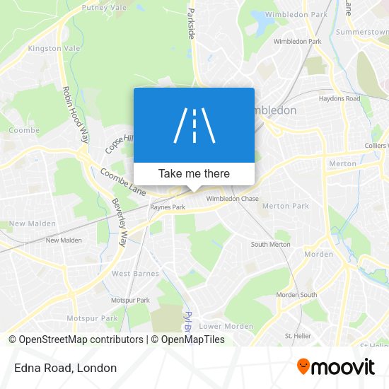 Edna Road map