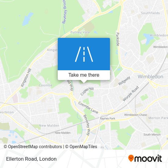 Ellerton Road map