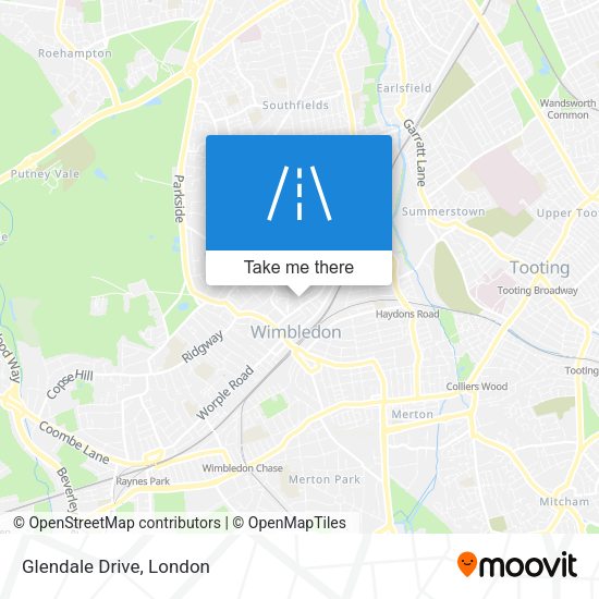Glendale Drive map