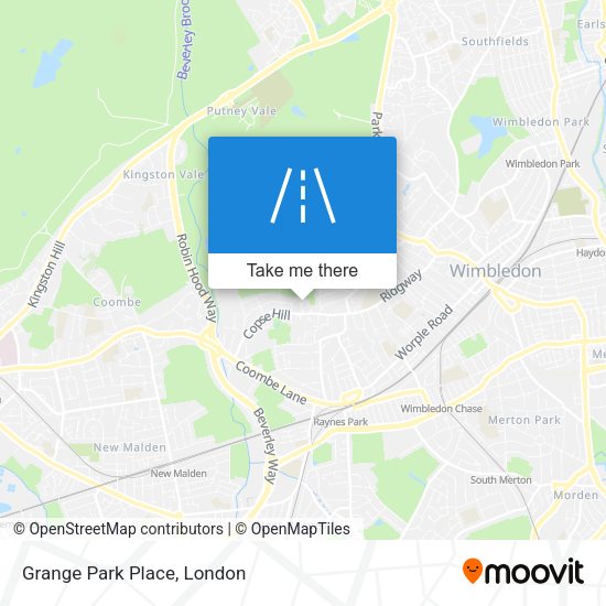 Grange Park Place map