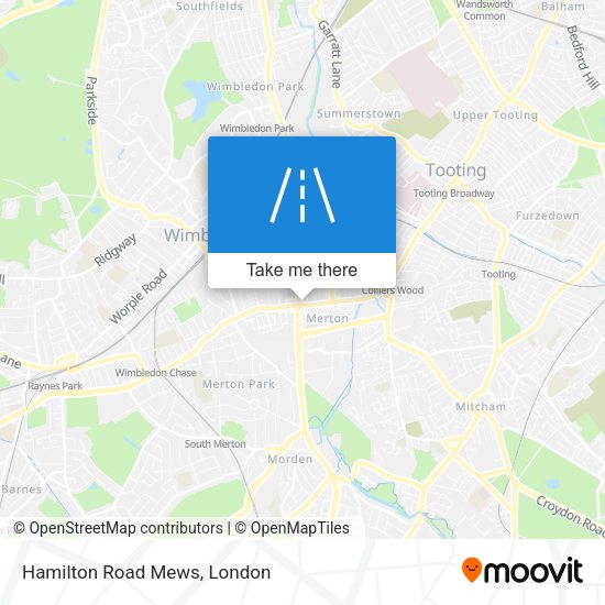 Hamilton Road Mews map