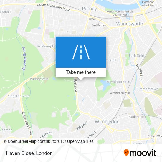 Haven Close map