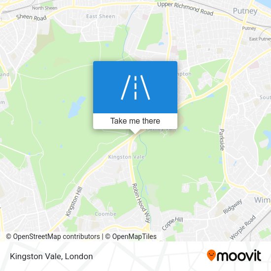 Kingston Vale map