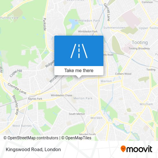 Kingswood Road map