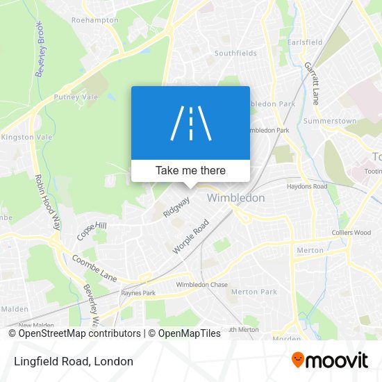 Lingfield Road map