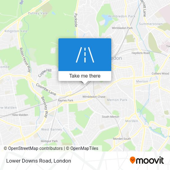 Lower Downs Road map