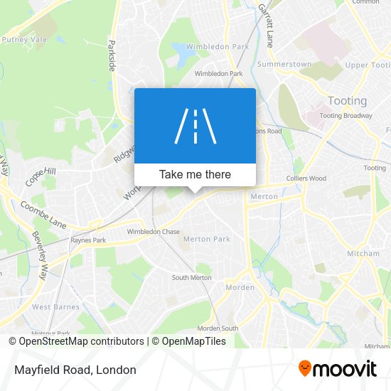 Mayfield Road map