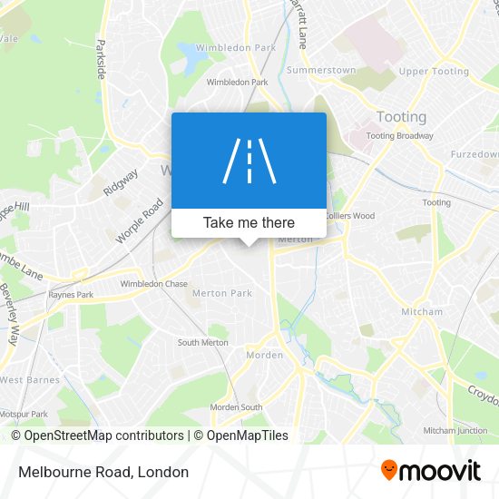 Melbourne Road map