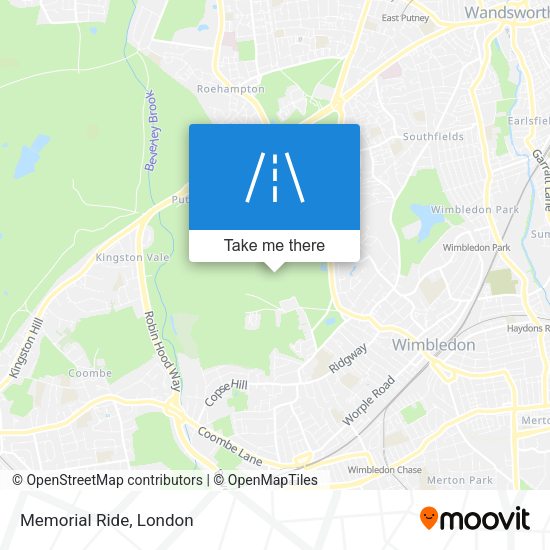 Memorial Ride map