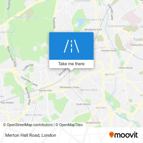 Merton Hall Road map