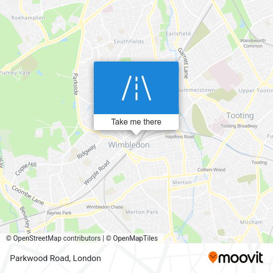 Parkwood Road map