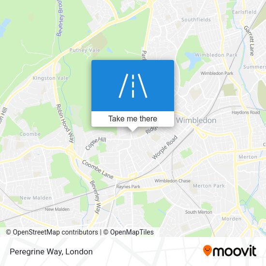 Peregrine Way map