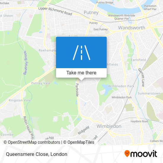 Queensmere Close map