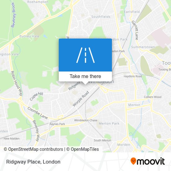 Ridgway Place map