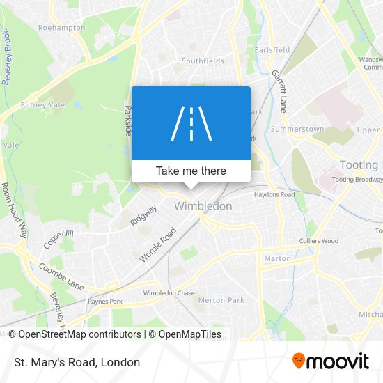 St. Mary's Road map
