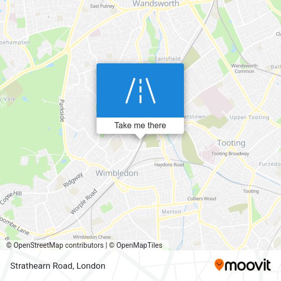 Strathearn Road map