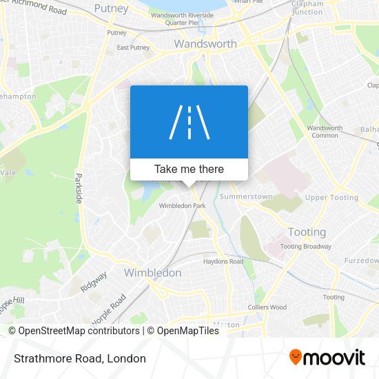 Strathmore Road map