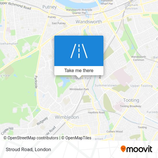 Stroud Road map