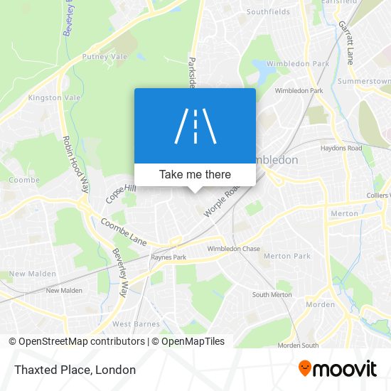 Thaxted Place map