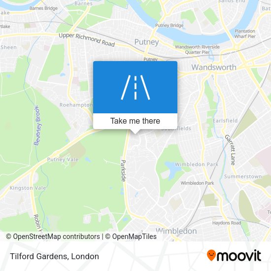 Tilford Gardens map