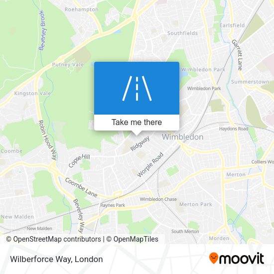 Wilberforce Way map