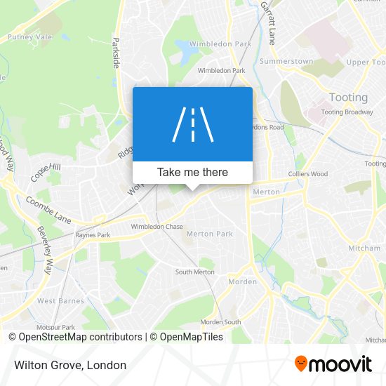Wilton Grove map