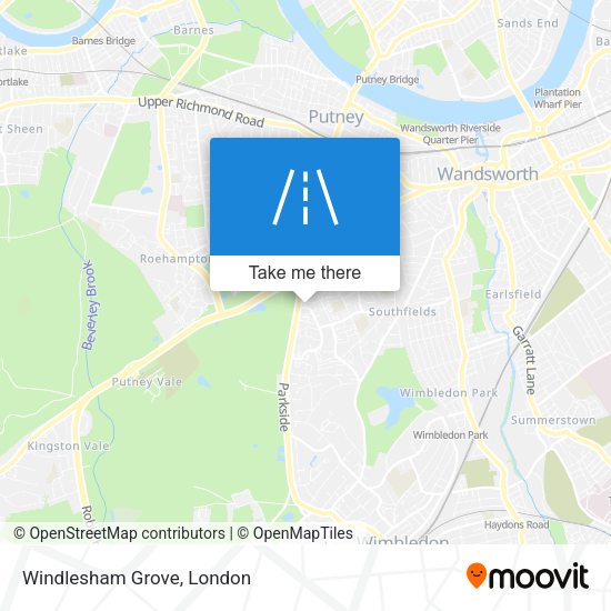 Windlesham Grove map