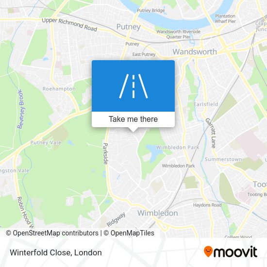 Winterfold Close map