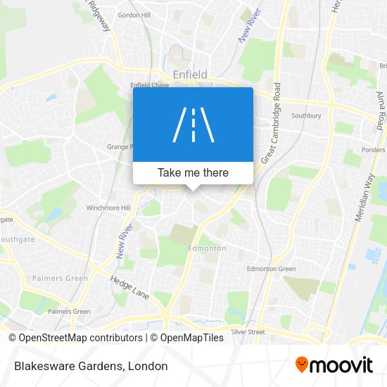 Blakesware Gardens map