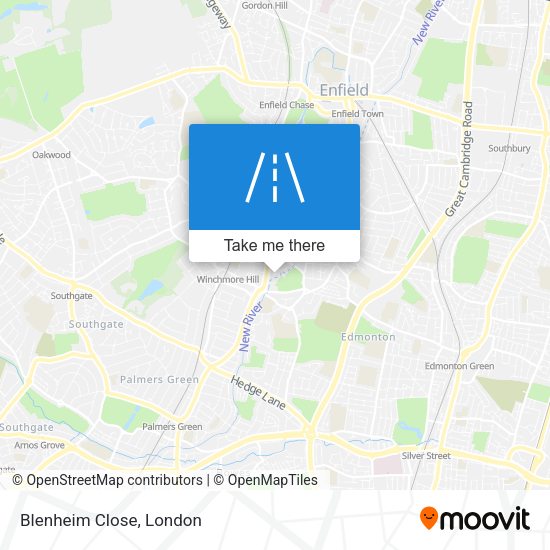 Blenheim Close map