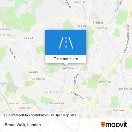 Broad Walk map
