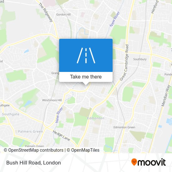 Bush Hill Road map