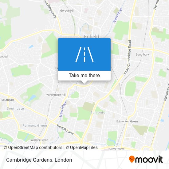 Cambridge Gardens map