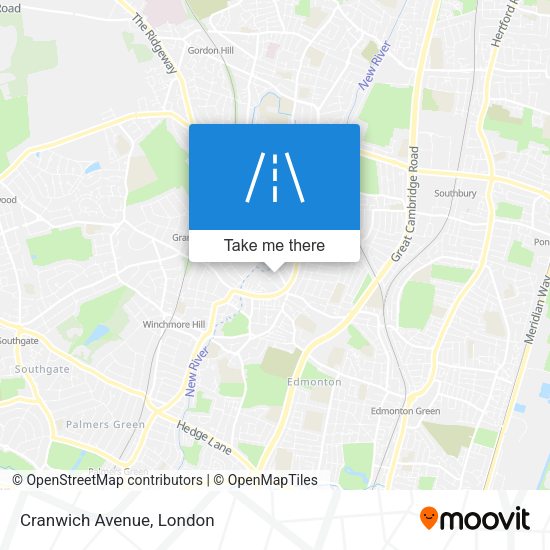 Cranwich Avenue map