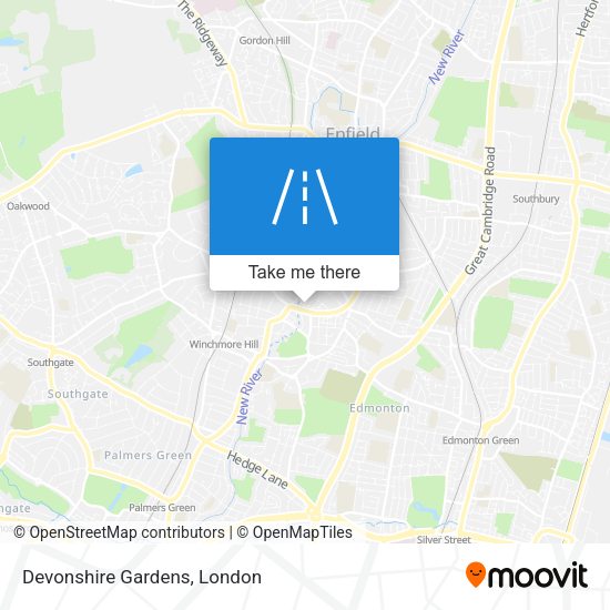Devonshire Gardens map