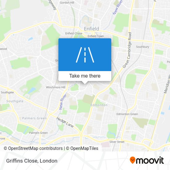 Griffins Close map